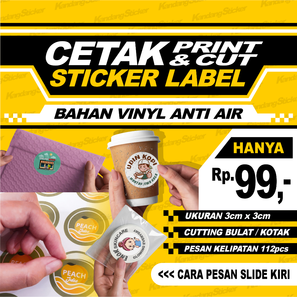 

CETAK STIKER LABEL PRINT CUT 3cm x 3cm Stiker Merk Stiker Kemasan Sticker Packing StikerLabel Stikerkemasan StikerLogo Sticker logo brand fashion distro skincare kuliner stiker makanan stiker segel label toko stikermurah cetakstiker timbul