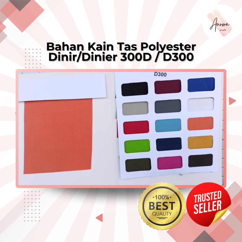 Bahan Kain Tas Polyester Dinir/Dinier 300D / D300