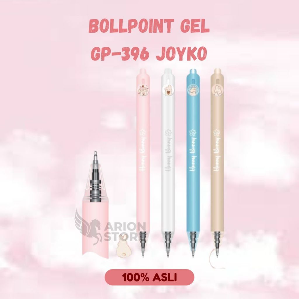 

[ARION STORE] BALLPOIN GEL PEN JOYKO GP-396 / PULPEN GEL PEN GP-396 0.5 MM [4 PCS]