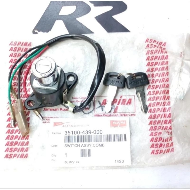 kunci kontak honda GL100 GL125 platina aspira original