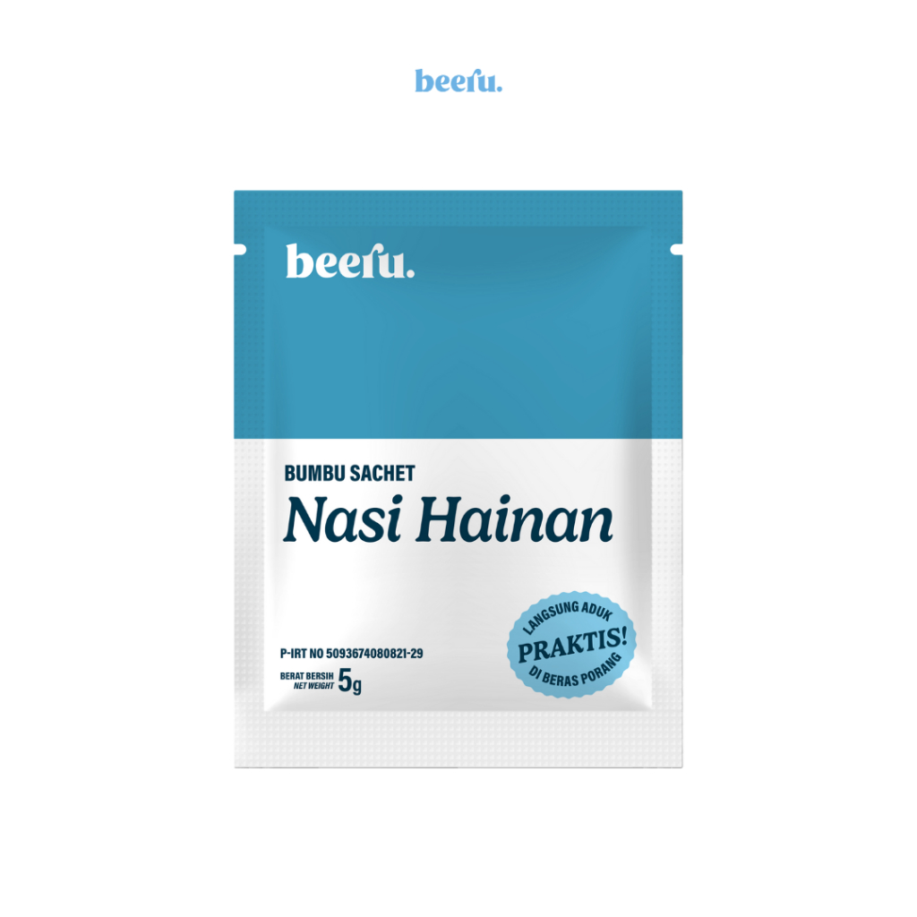 

Beeru Bumbu Sachet Beras Porang Rasa Nasi Hainan - Non MSG