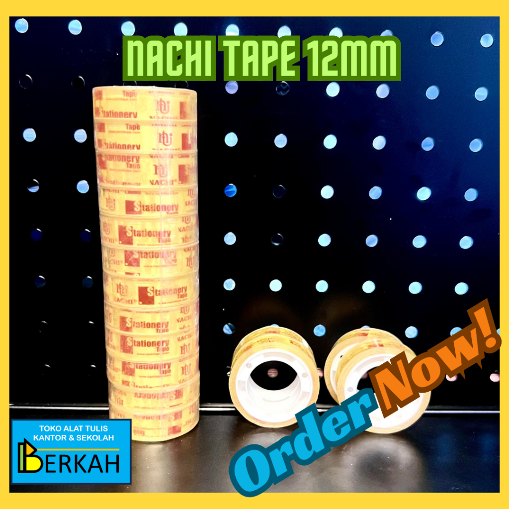 

Selotip Nachi Stationary Tape 12 mm 10 yards Original