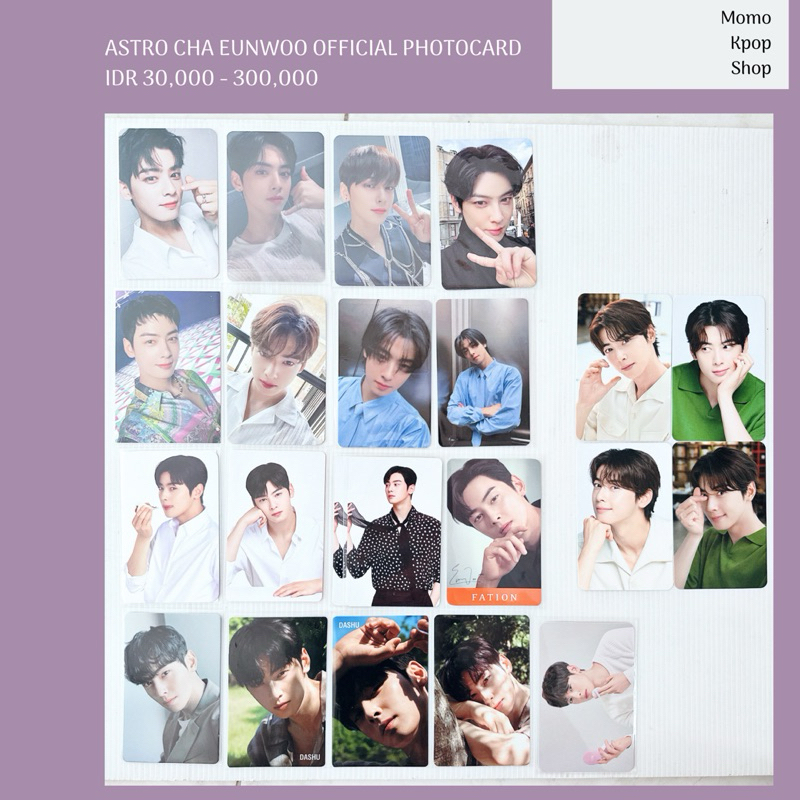 ASTRO Cha Eunwoo Official Photocard
