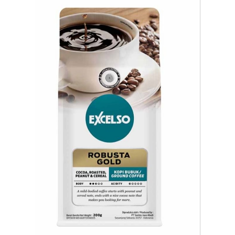 

Excelso Kopi Bubuk Robusta Gold 200 gram