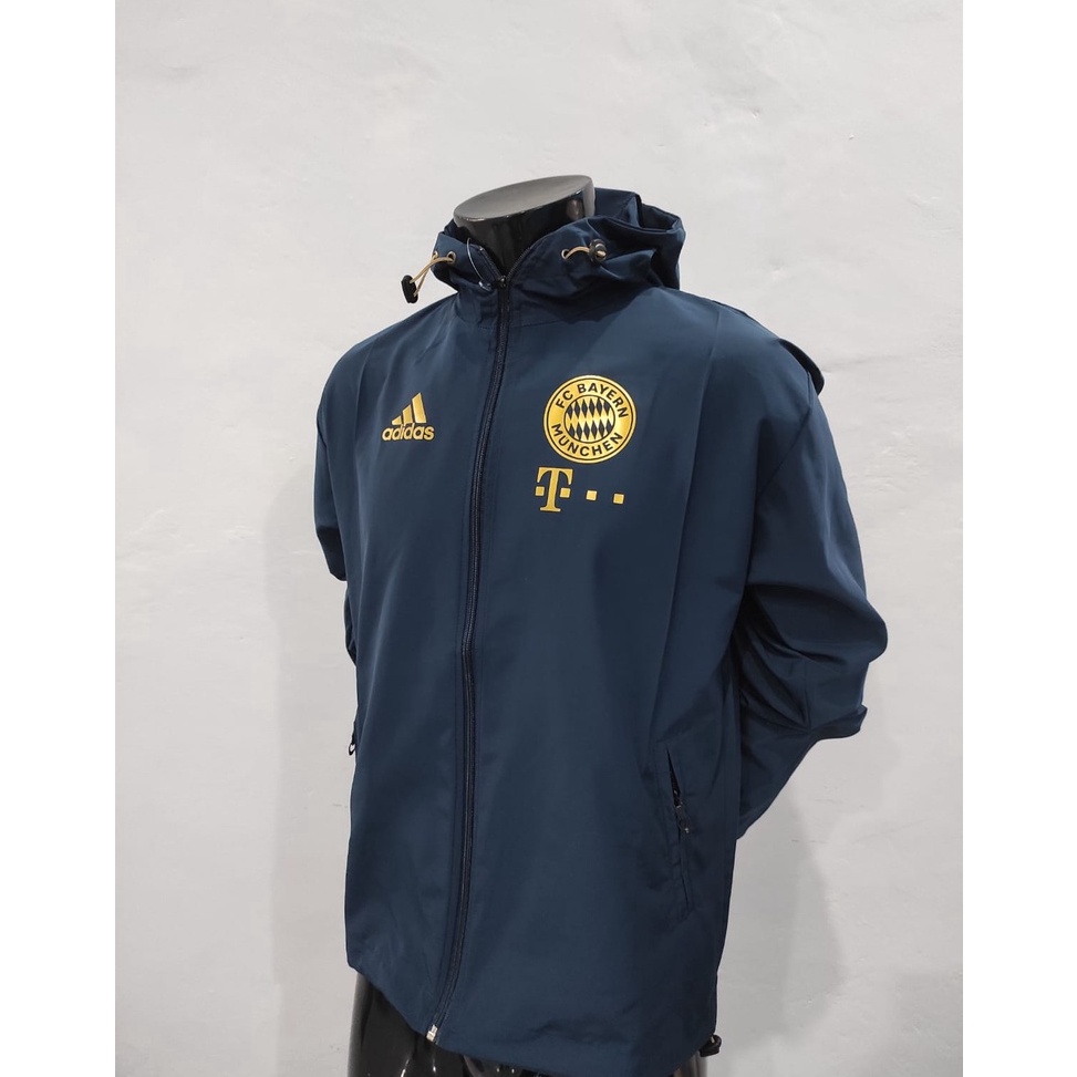 KODE N59T JAKET PARASUT TRAINING BAYERN MUNCHEN NAVY