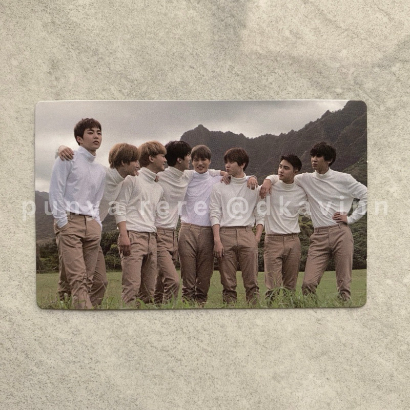 EXO Group Fanlight Pouch Official Photocard PC