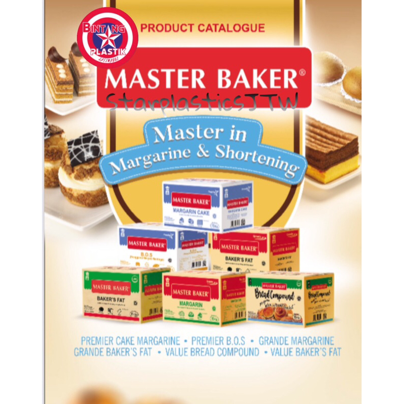 

GROSIR 1 DUS / TOP QUALITY!! Mentega MASTER BAKER Margarin Roti Manis Bread Compound Margarine Value 15Kg