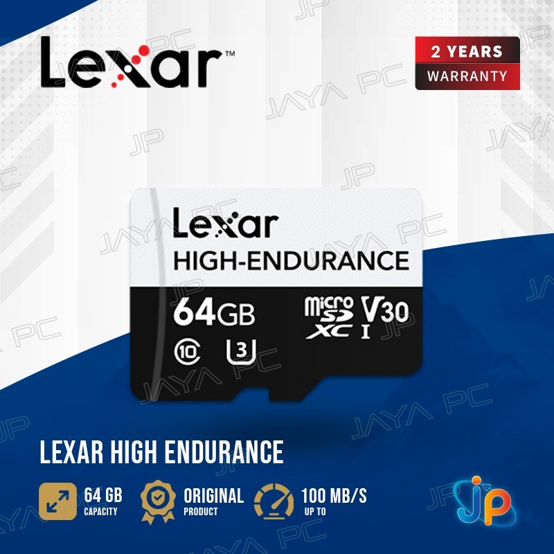 Lexar High Endurance MicroSDXC UHS-I V30 64GB - micro SD 64 GB