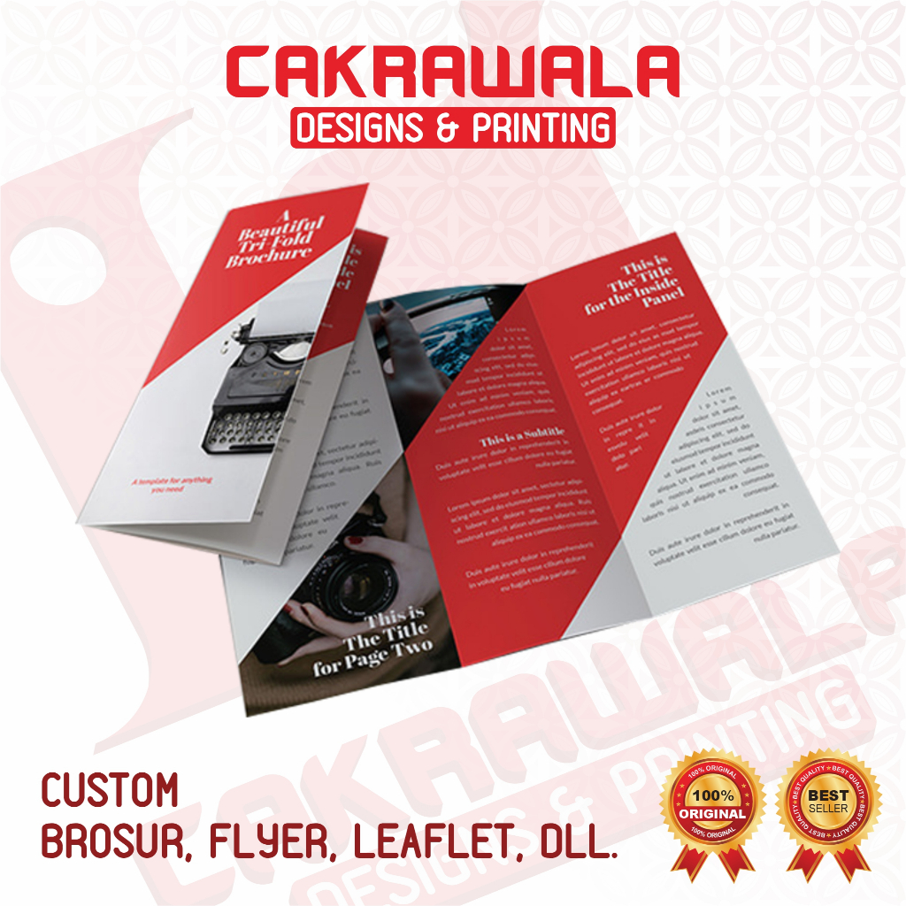 BROSUR A4 CUSTOM - CETAK FLYER / CETAK BROSUR / CETAK LEAFLET - BOOKLET FLYER CUSTOM DLL