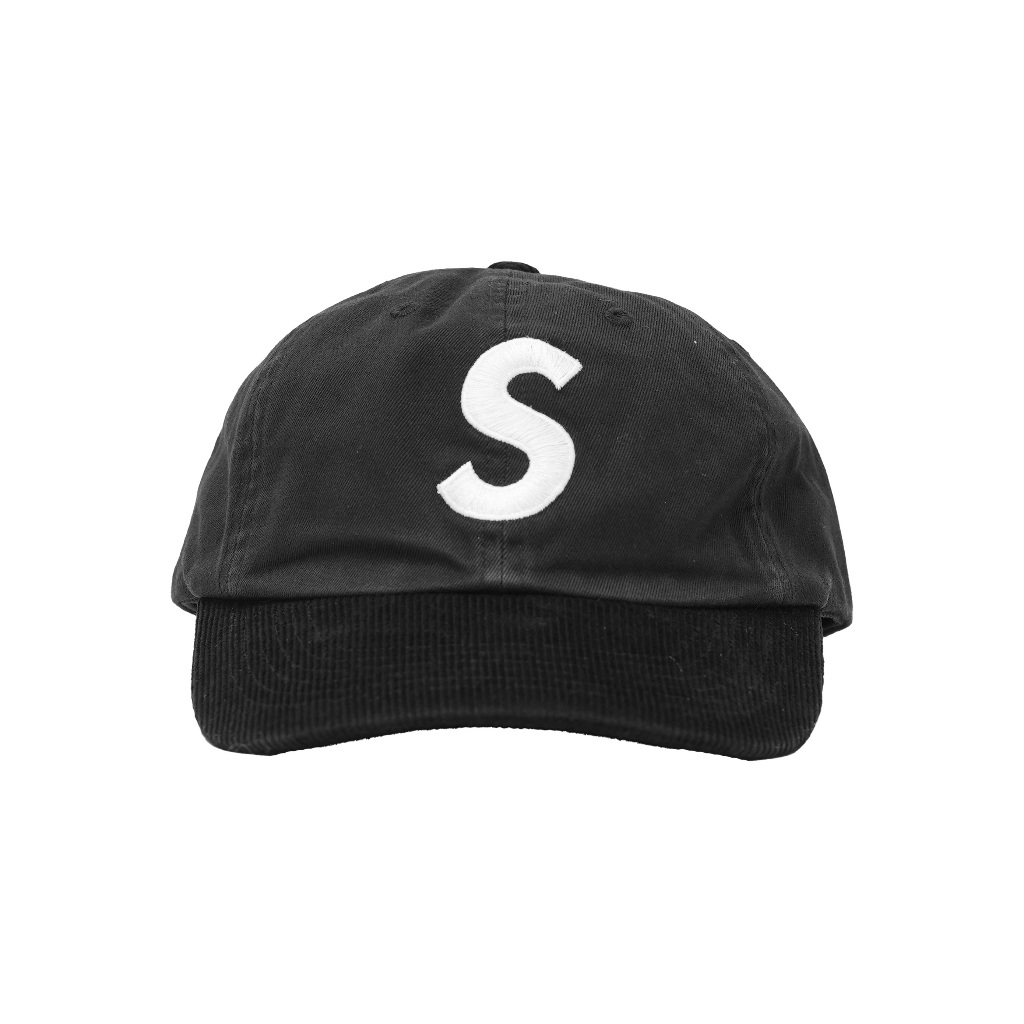 Supreme 2 Tone S Logo 6 Panel Black Cap SS24
