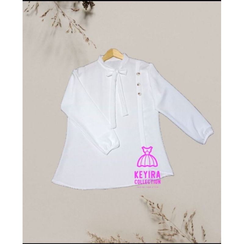 BAJU ATASAN BLUES WANITA TALI PITA DEPAN KAMEJA  ILEGAN