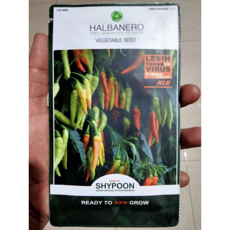 Cabe shypoon Halbanero vegetable seed 10 gram