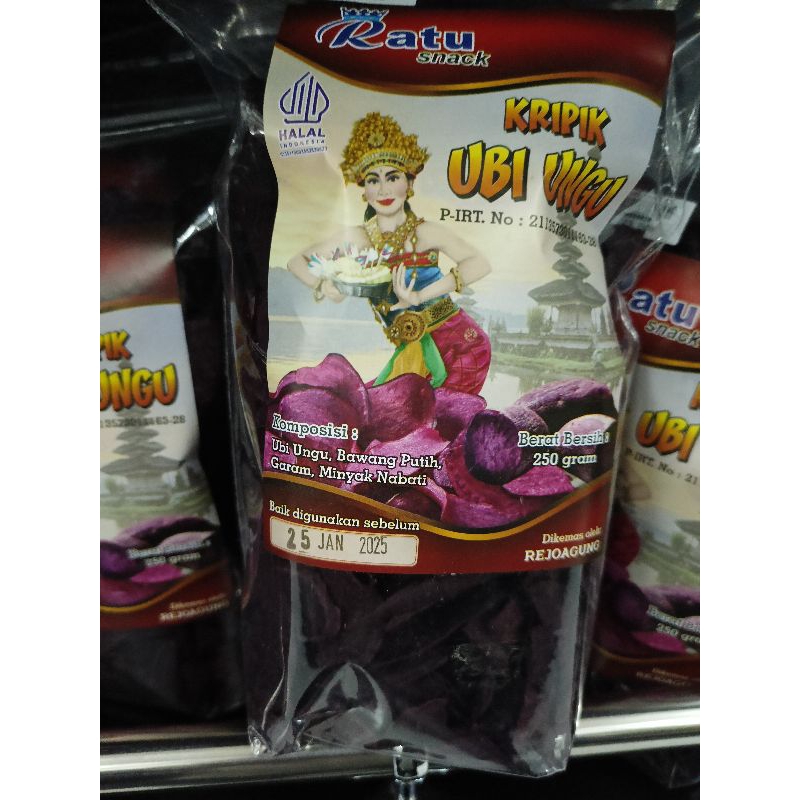 

KERIPIK UBI UNGU RATU 250gr OLEH OLEH ASLI KHAS BALI + BUBBLE WRAP