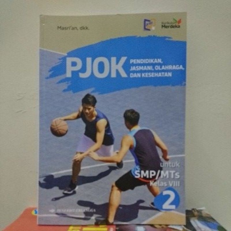 Buku PJOK smp/mts kelas 8 kurikulum merdeka erlangga