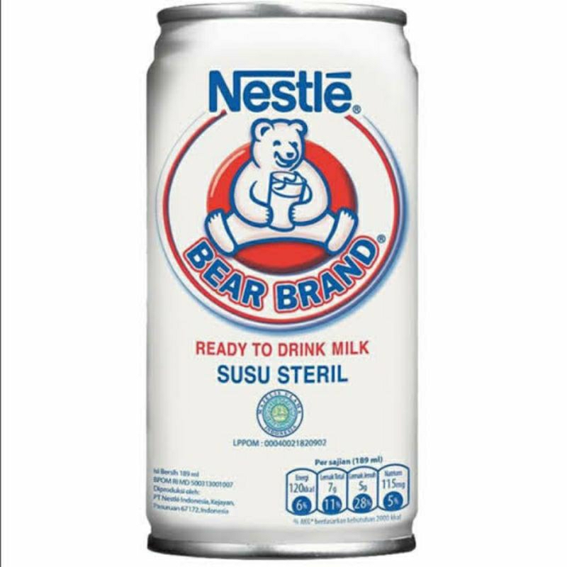 

Susu Sapi Steril Murni Bear Brand 189 ml