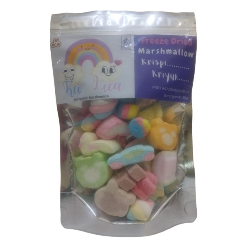 

KeiLica Marshmallow Krispy Kriyuk 35 gram / Freeze Dried Marshmallow