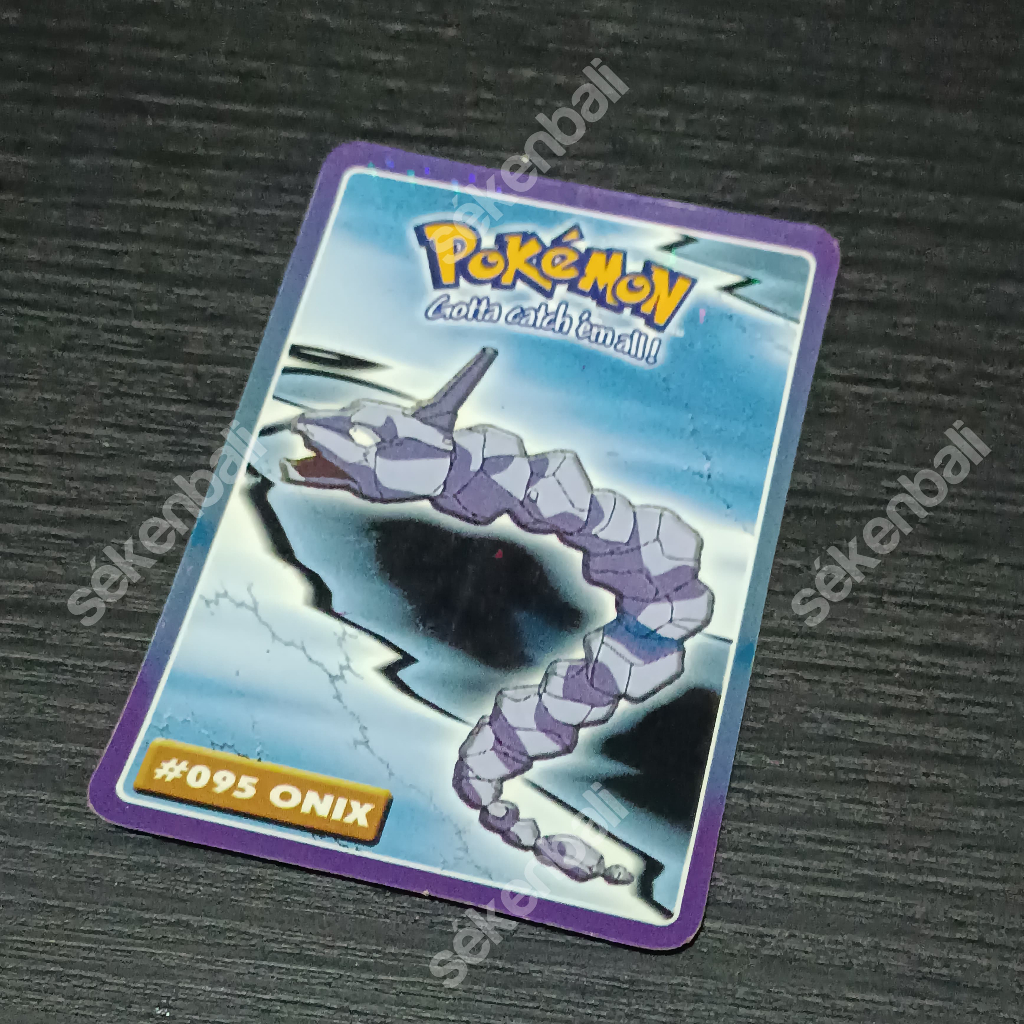 Kartu Pokemon Cup Cup Pop Gen 1 Rare Pattern #95 ONIX - Pokemon Card - Tazos - Kolektor Pokemon