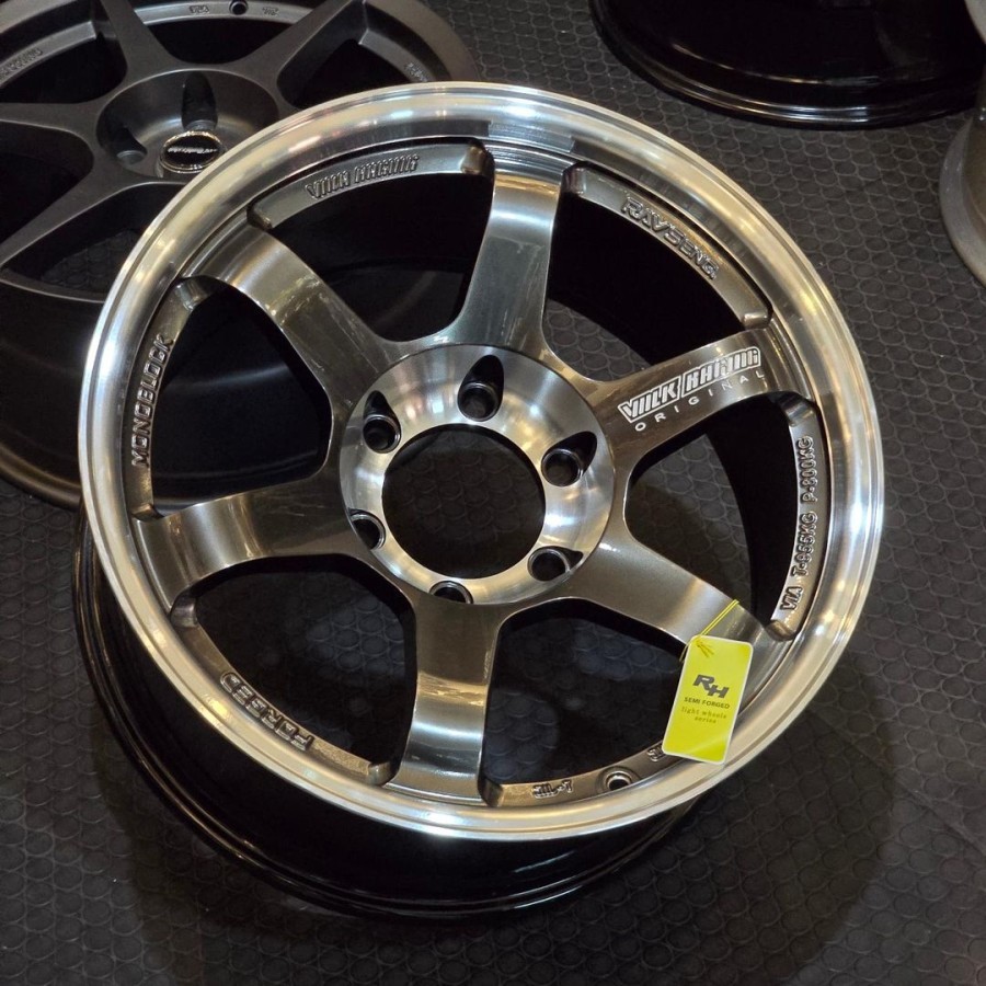 velg racing ring 18 TE37 PROGRESSIVE FLOW FORMING velg mobil r18 fortuner pajero triton