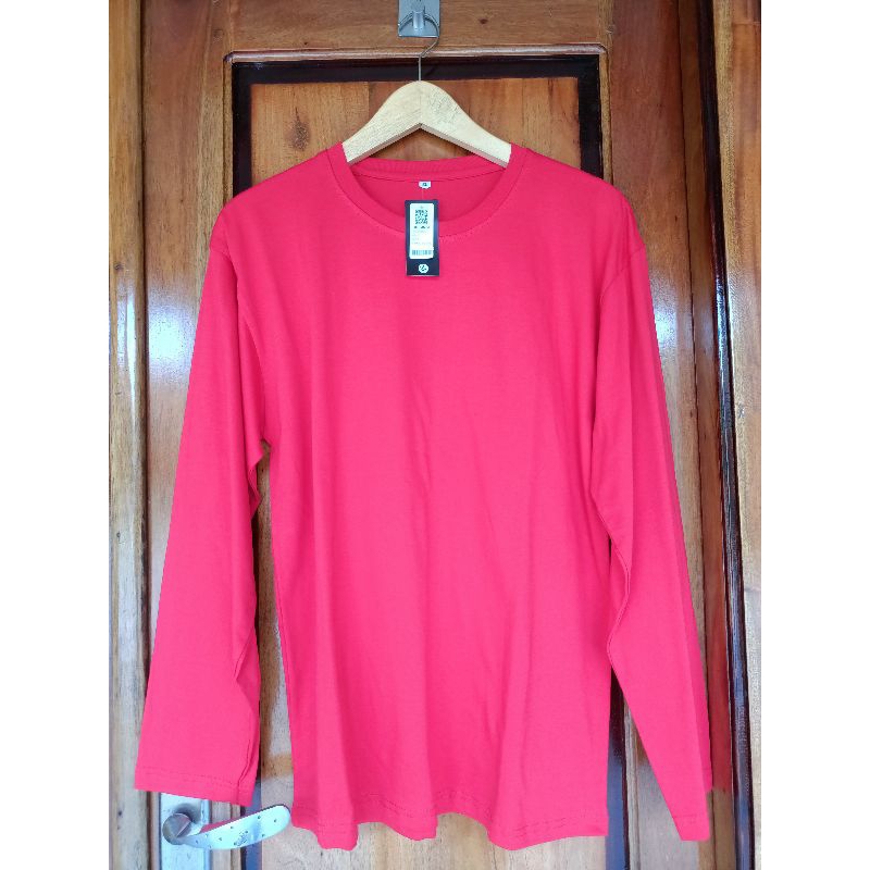 Kaos polos kemerdekaan (merah dan putih panjang -pendek)