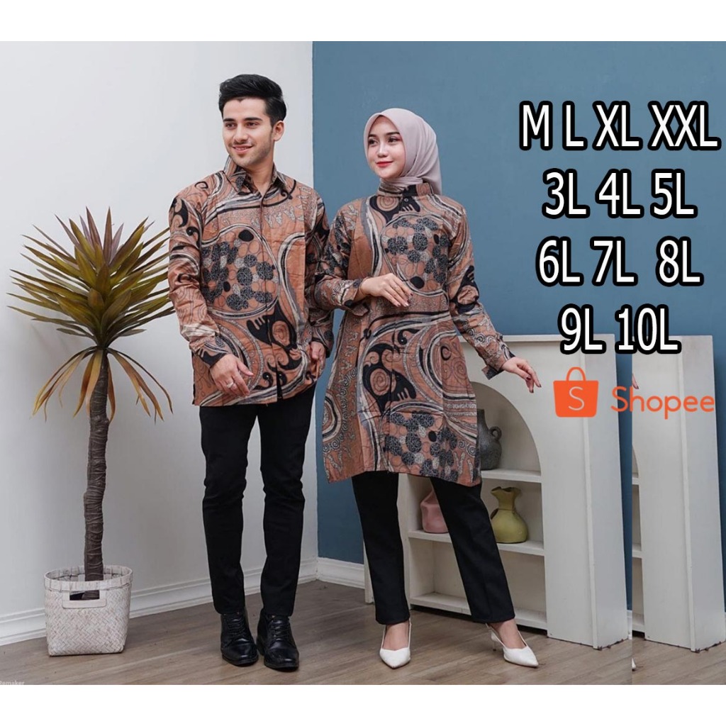 FASHION WANITA TUNIK BATIK JUMBO 5L 6L 7L 8L 9L 10L DAN KEMEJA BATIK JUMBO BAJU JUMBO PAKAIAN WANITA