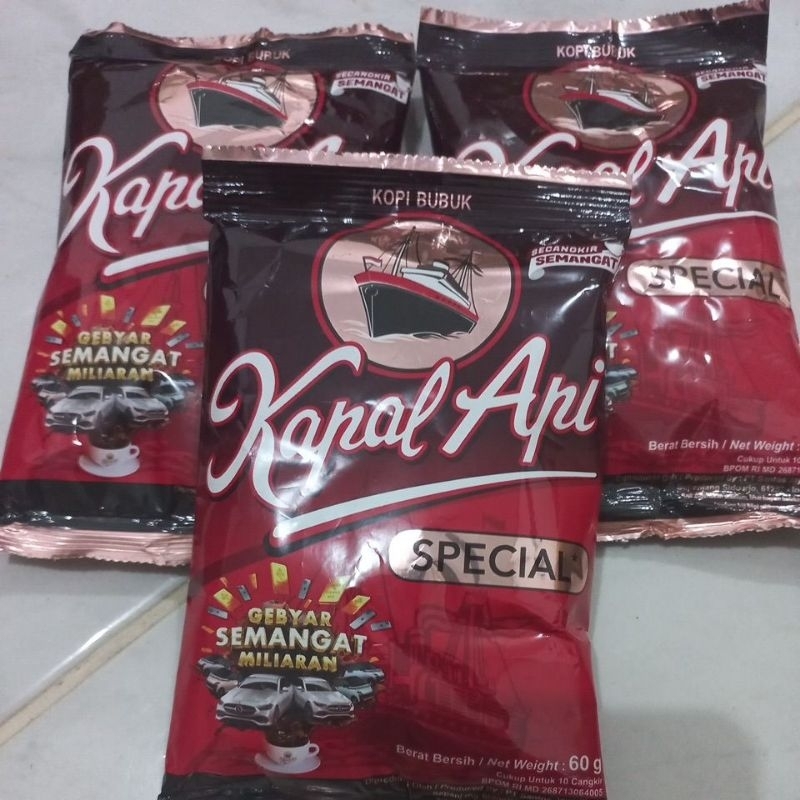 

Kopi Bubuk Kapal Api Special 30gr & 60gr