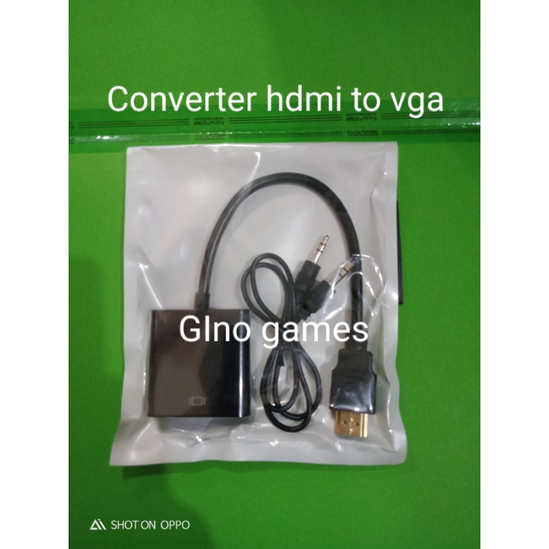 CONVERTER HDMI TO VGA / KABEL SAMBUNGAN HDMI TO VGA MONITOR
