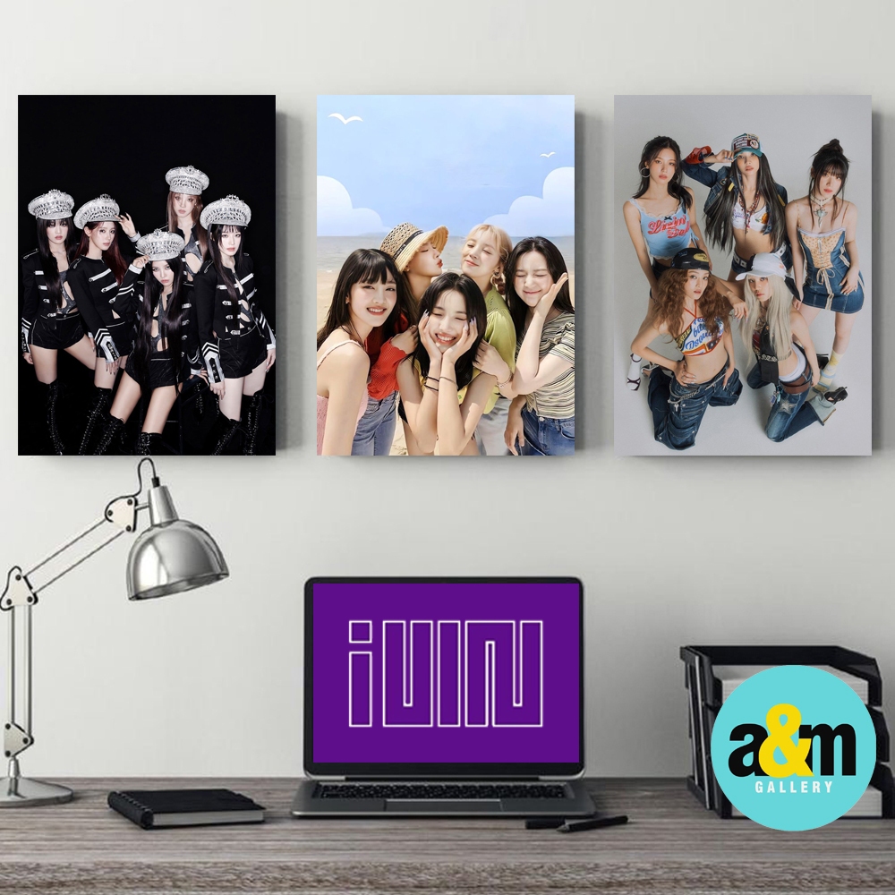 A&M Poster Kayu G-IDLE Hiasan Dinding Kamar K-POP I Pajangan Dinding Kamar K-POP