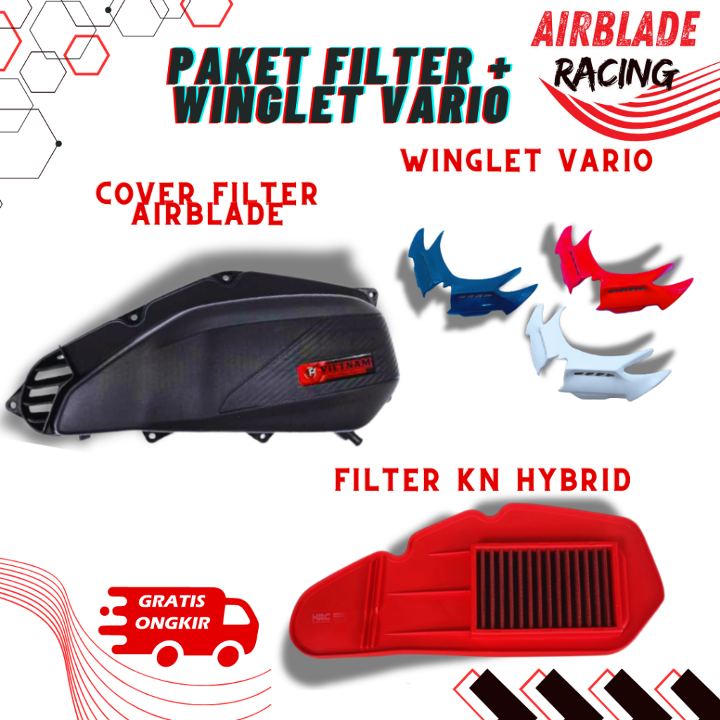 COVER KAPER KAFER TUTUP BOX FILTER SARINGAN UDARA HONDA VARIO TECHNO TEKNO ESP 125 OLD BOHLAM LED 15