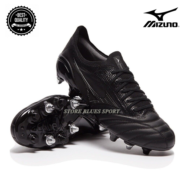 SEPATU BOLA MIZUNO MORELIA NEO BETA 4 BLACKOUT SG SPULL BESI