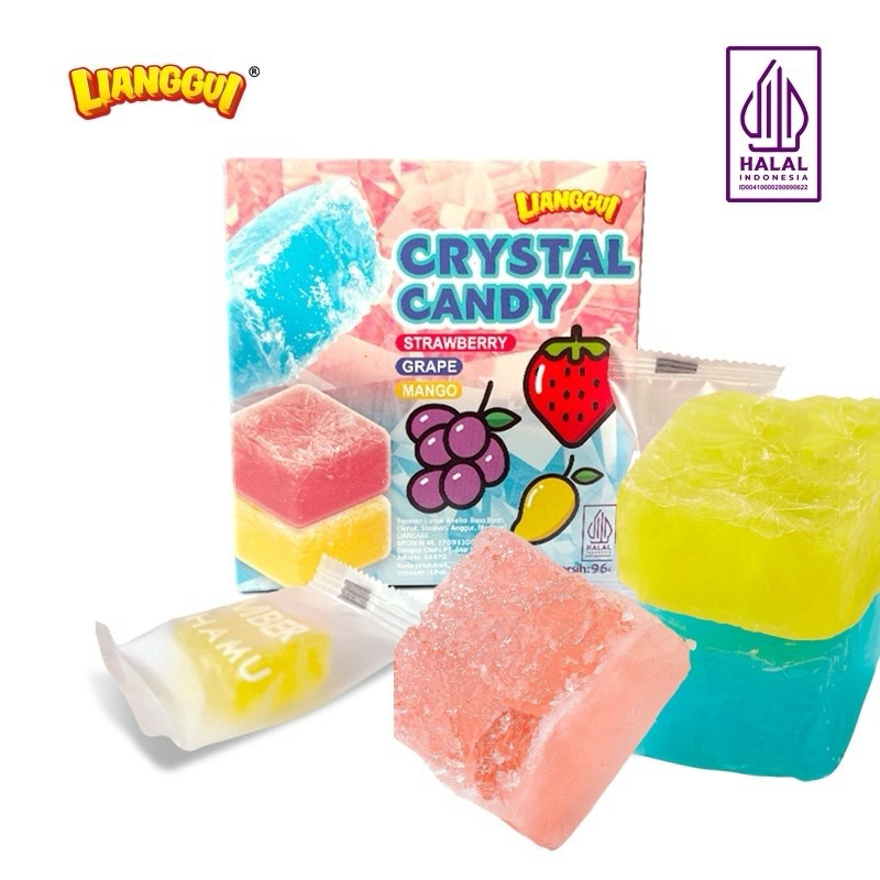 

Lianggui Crystal Candy 96g Permen Agar Aneka Rasa Buah Jeruk Strawbery Anggur Mangga Permen Lunak Aneka Rasa Buah