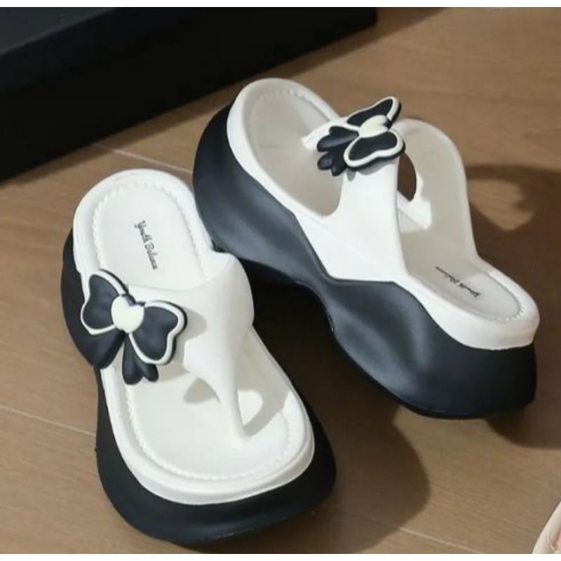 sandal karet eva wedges tinggi 7cm tebal