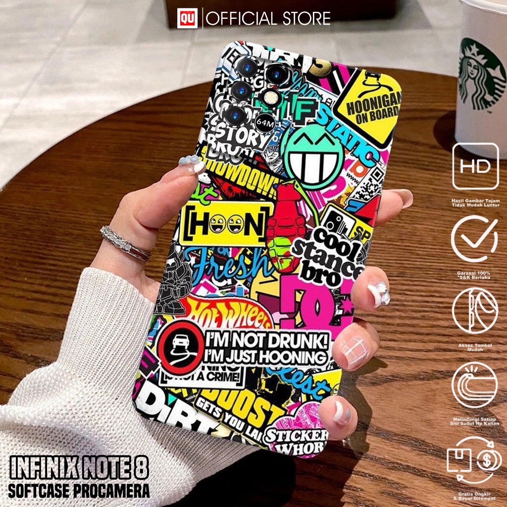Case Infinix Note 8 - Casing Infinix Note 8 Terbaru Motif GRAFF - Softcase Hp Infinix Note 8 - Silik