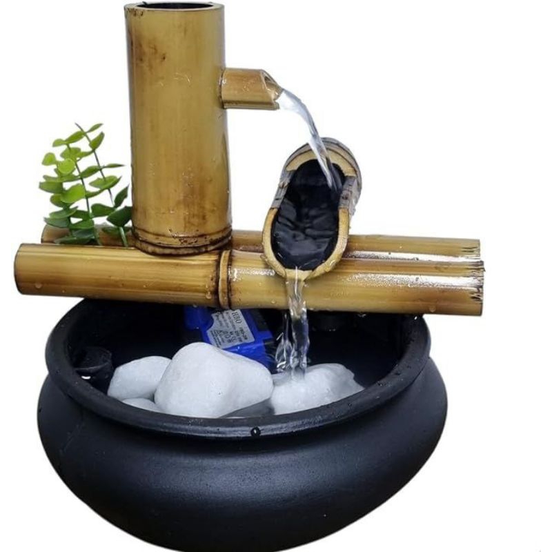 pancuran kolam ikan minimalis, pancuran kolam ikan dari bambu, pancuran kolam ikan terlaris, hiasan 