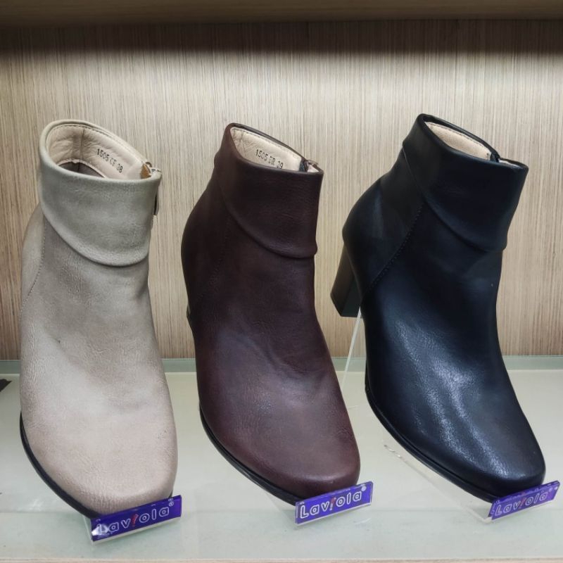 LAVIOLA SHOES ORIGINAL Sepatu Formal Wanita Boots Heels 5cm