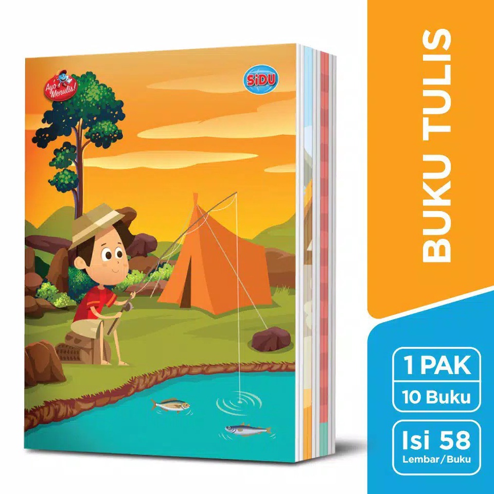 

Terkini Grosir Buku Tulis SIDU isi 58 Lembar 1 Pack Isi 1 Buku