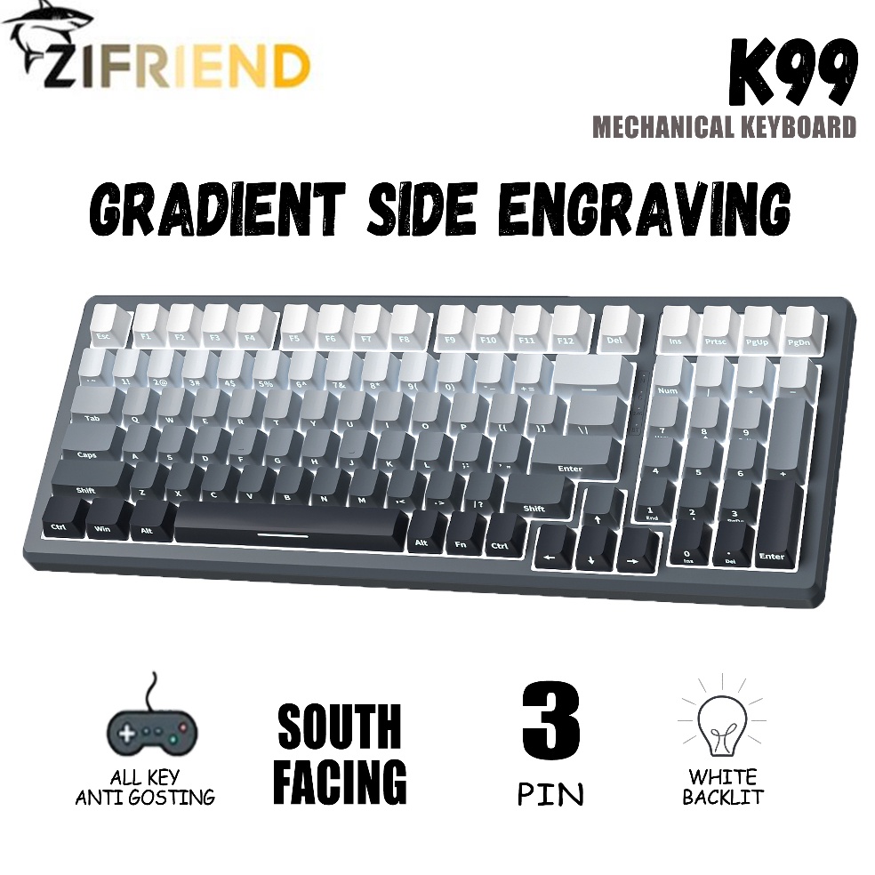 KODE U28O ZIFRIEND K99 Gradient Mechanical Keyboard