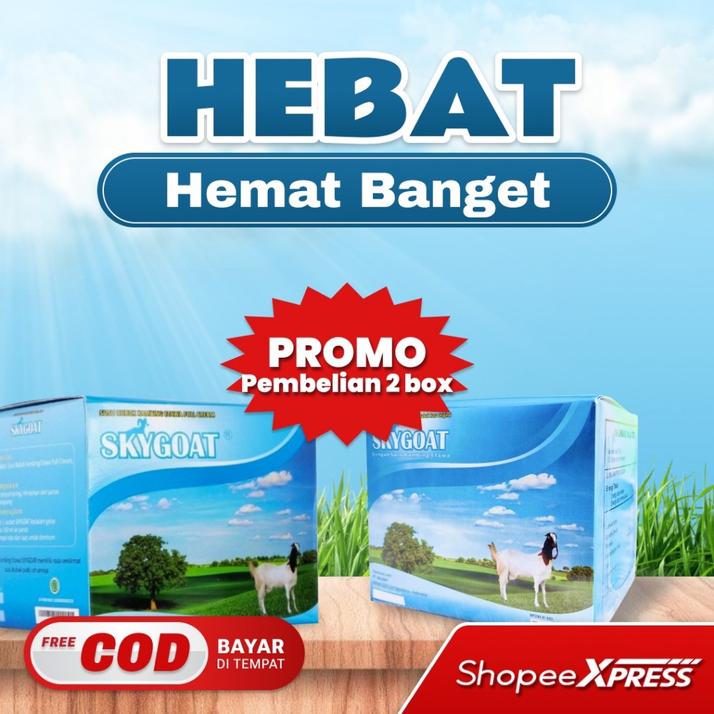 

SkyGOAT - 20 Sachet Susu Kambing Etawa Bubuk Original