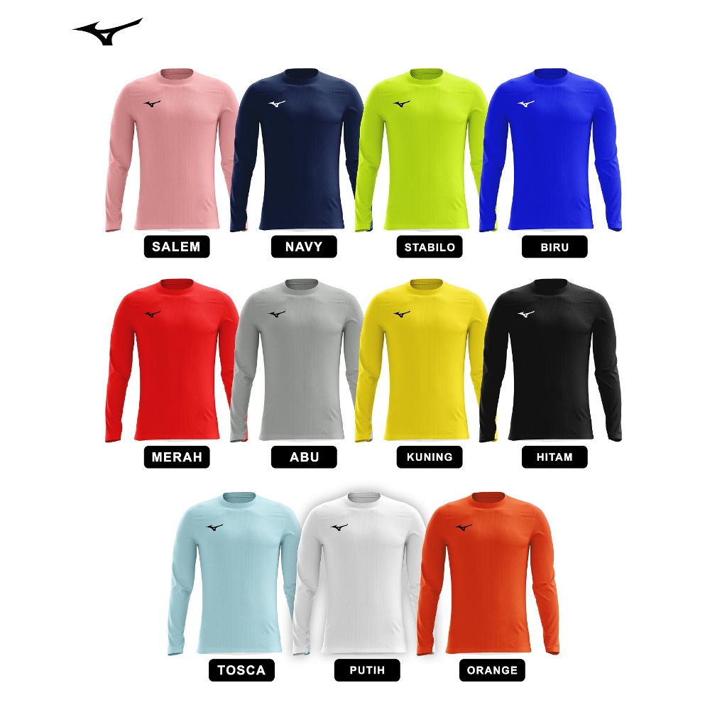 KAOS LENGAN PANJANG "MZ" BOLA RUNNING JERSEY OLAHRAGA FUTSAL GYM FITNESS DRIFIT UNISEX SIZE M/L/XL/X