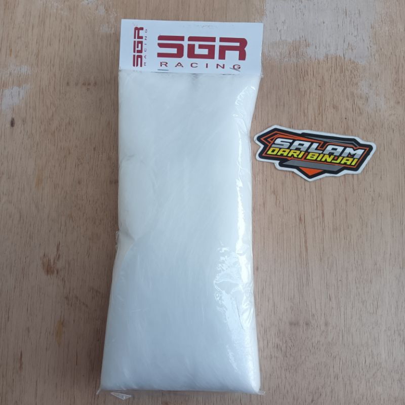 Glasswool Knalpot Putih Anti Bakar Busa Peredam Knalpot Putih / Busa Api Knalpot glasswool gasbul /g