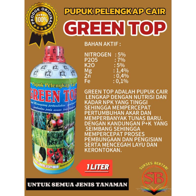 GREENTOP  PPC + ZPT - 1 LITER