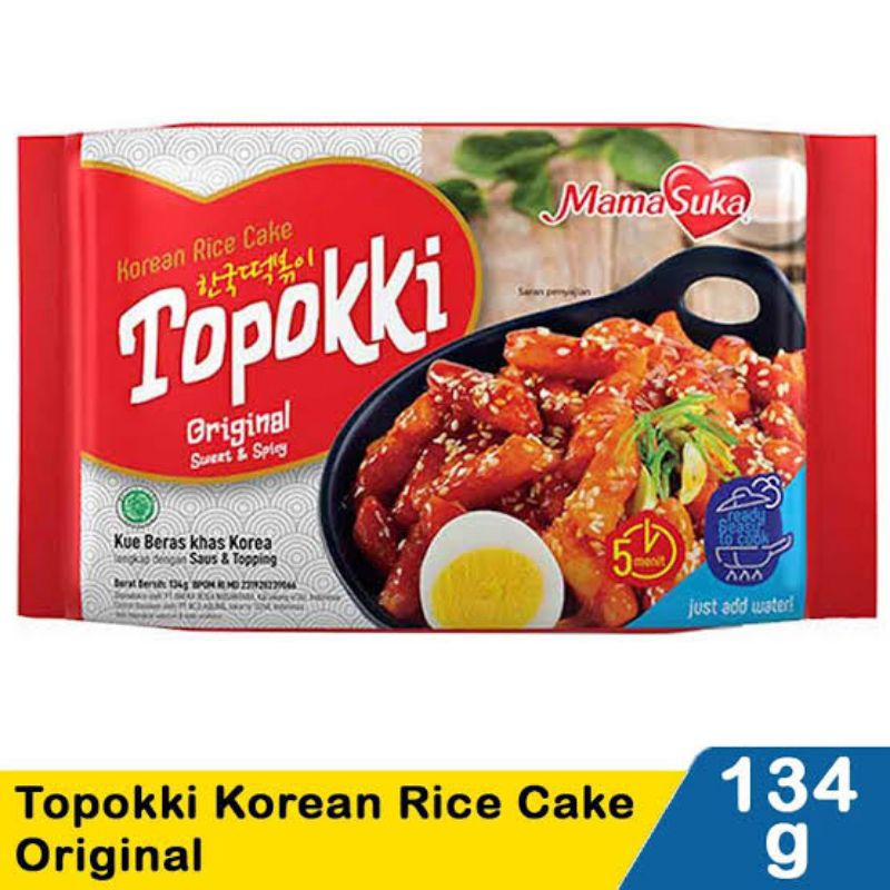 

Topokki Mama Suka 134grKorean Rice Cake Sweet & Spicy