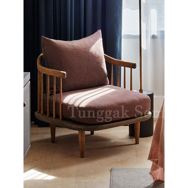 Tunggak Semi Kursi Sofa Jari-Jari Kayu Jati Solid Furniture