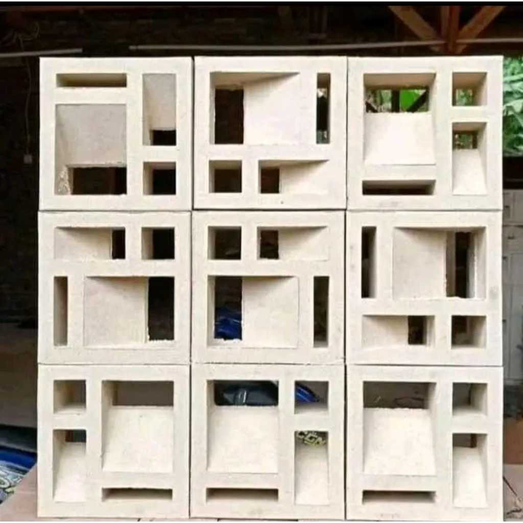 ROSTER BETON MINIMALIS MOTIF BEST SELLER 20X20 LOSTER PAGAR BETON 2 SISI MODERN