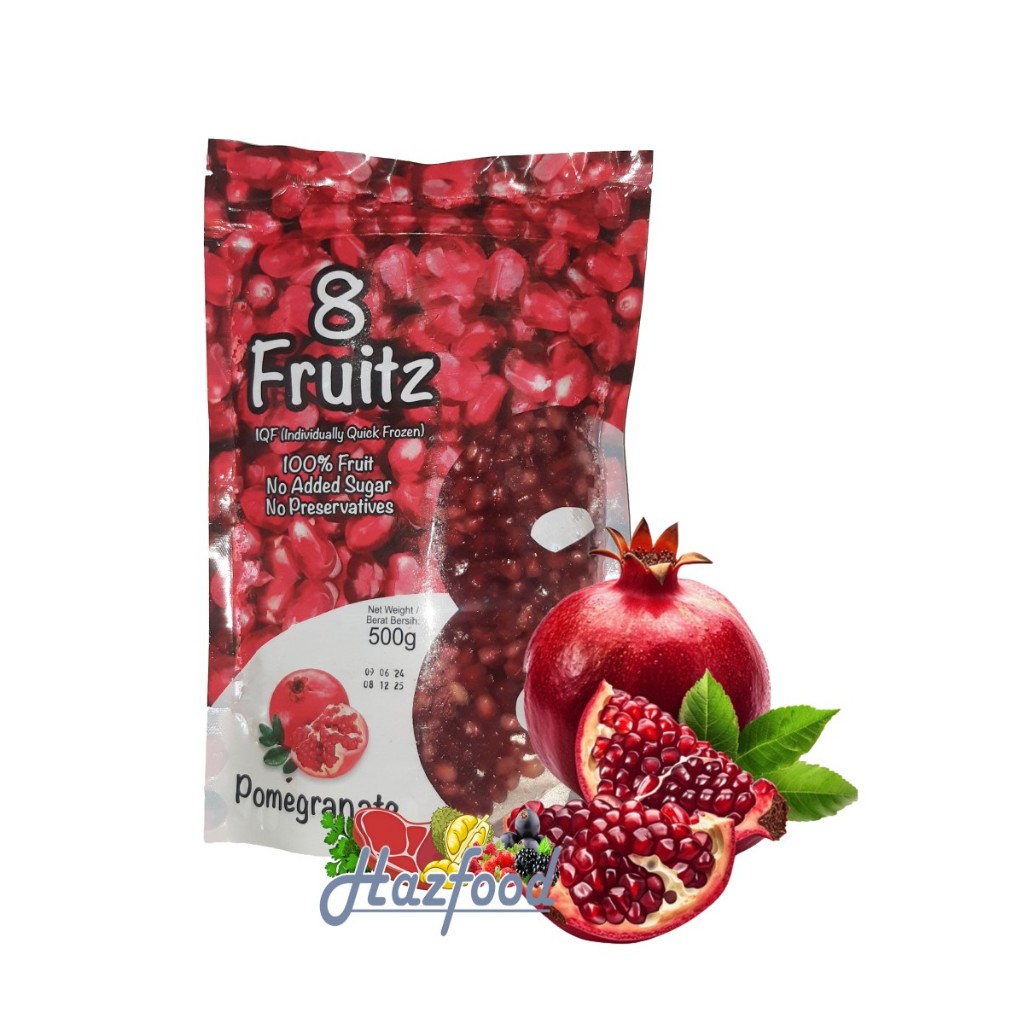 

8 Fruitz Pomegranate IQF 500 Gr | Pomegranate Frozen
