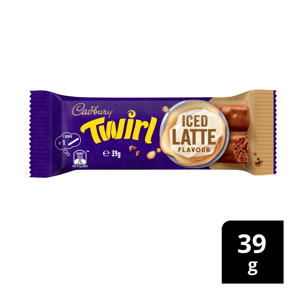 

Cadbury Twirl Iced Latte Chocolate Bar | 39g Australia