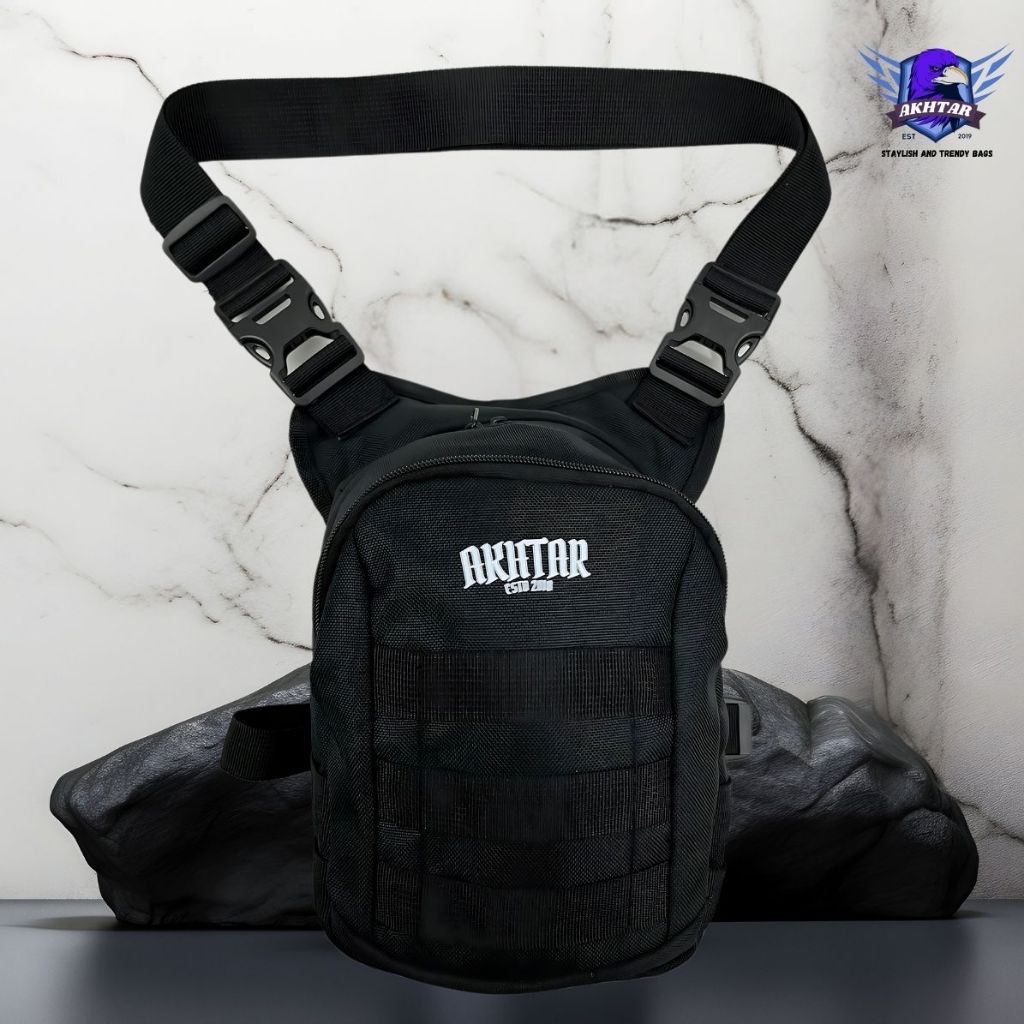 RB Tas Paha Pria Tactical Waterproof Kecil Original Tas Selempang Slingbag Akhtar DAMON