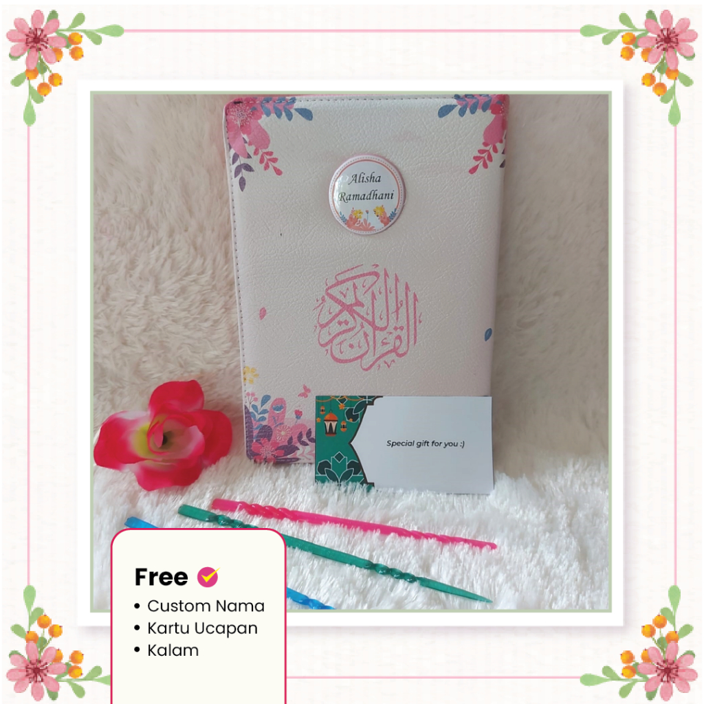 Alquran Resleting A5 Terjemah Custom Nama Aesthetic Alquran Kalep Jaket