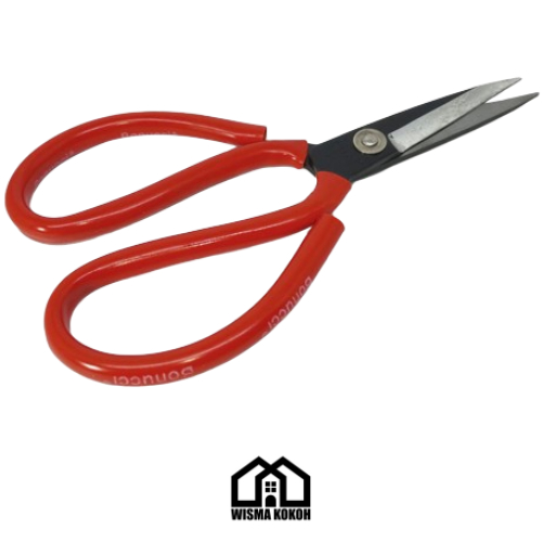 

1 DOS (12 PCS) BONUCCI GUNTING KODOK SERBAGUNA MERAH / GUNTING KAIN 7,5" (Inch)