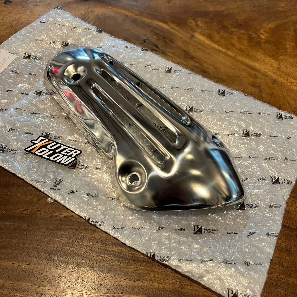 PIAGGIO Cover Knalpot Chrome Original Vespa Sprint Primavera 3v iget abs