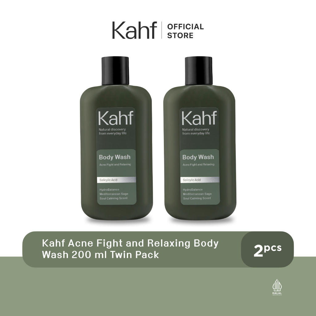Twinpack Kahf Acne Fight and Relaxing Body Wash